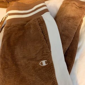 Velour Champion Sweat Suite